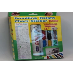 Doodling Height Chart Sticker Set – Parent-Child Edition