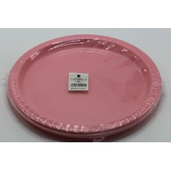 Stackable Plastic Plate Set – 10 Pieces in Various Colors