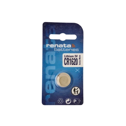 Renata CR1620 Lithium Battery, 3V, Swiss Made