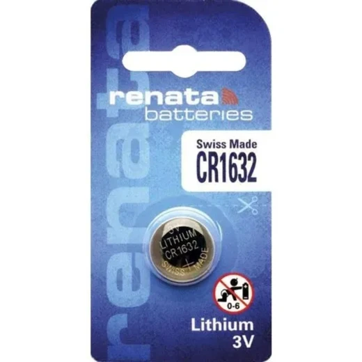 Renata CR1632 Lithium Battery, 3V, Swiss Made Renata CR1632 Lithium Battery, 3V, Swiss Made