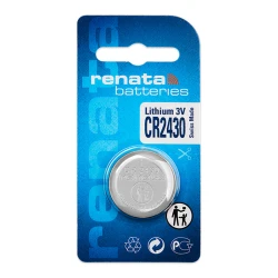 Renata CR2430 Lithium Battery, 3V, Swiss Made