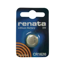 Renata CR1620 Lithium Battery, 3V, Swiss Made