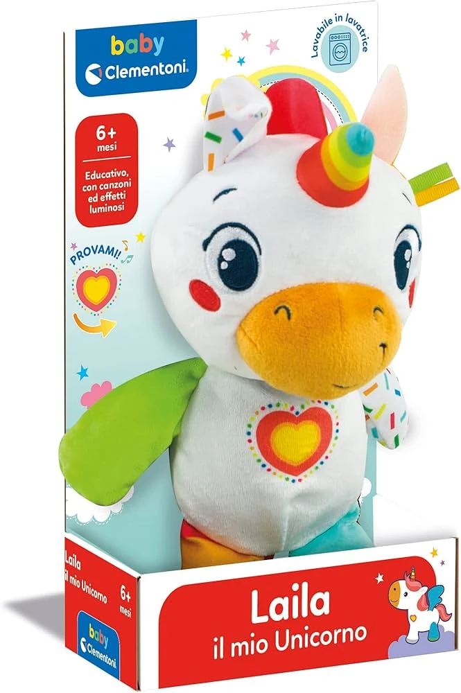 Clementoni Baby Unicorn Stuffed Doll (INT) -K