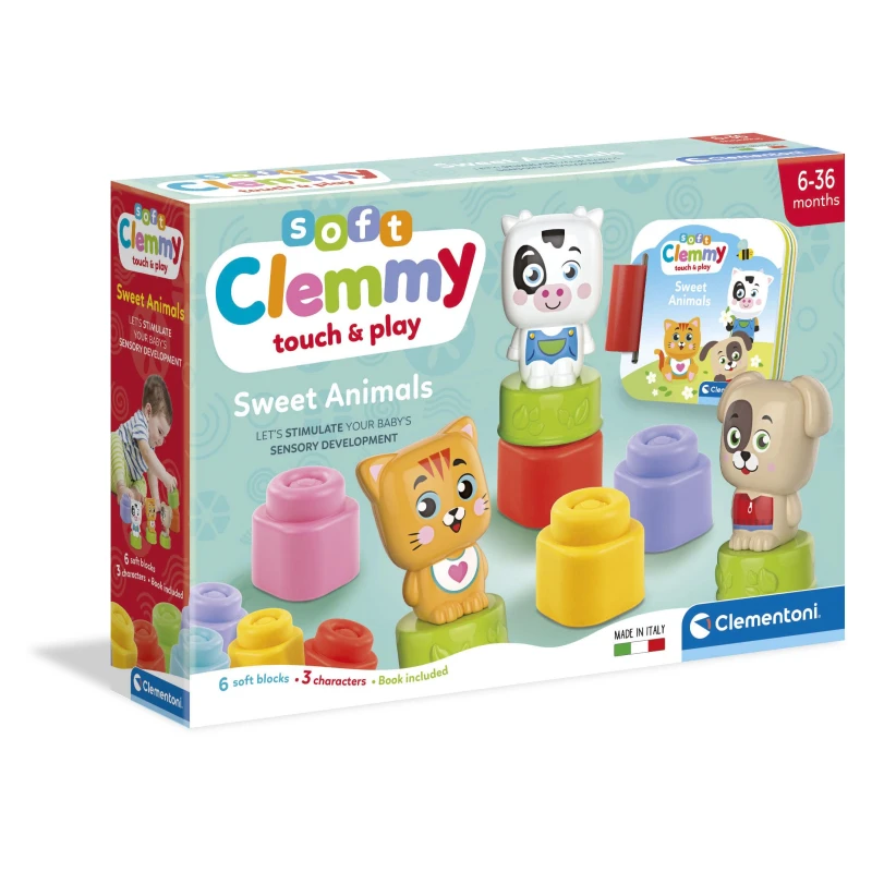 Shalati: Clementoni – Soft Clemmy “Sweet Animals” Book Playset ...