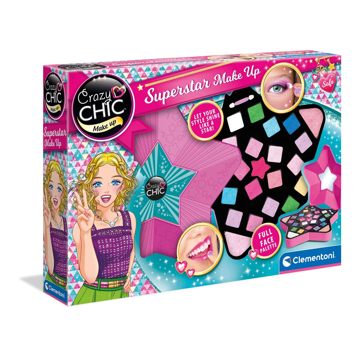 Clementoni Crazy Chic Superstar Make Up Set For Children