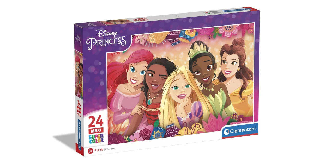 Shalati: Clementoni – Disney Princess Supercolor Puzzle – 24 Maxi ...
