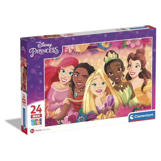 Clementoni – Disney Princess Supercolor Puzzle – 24 Maxi Pieces – Model 24241 – Made in Italy Clementoni – Disney Princess Supercolor Puzzle – 24 Maxi Pieces – Model 24241 – Made in Italy
