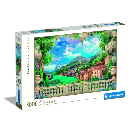 Clementoni – “Lush Terrace on Lake” Puzzle – 3000 Pieces – Model 33553 – Made in Italy Clementoni – “Lush Terrace on Lake” Puzzle – 3000 Pieces – Model 33553 – Made in Italy