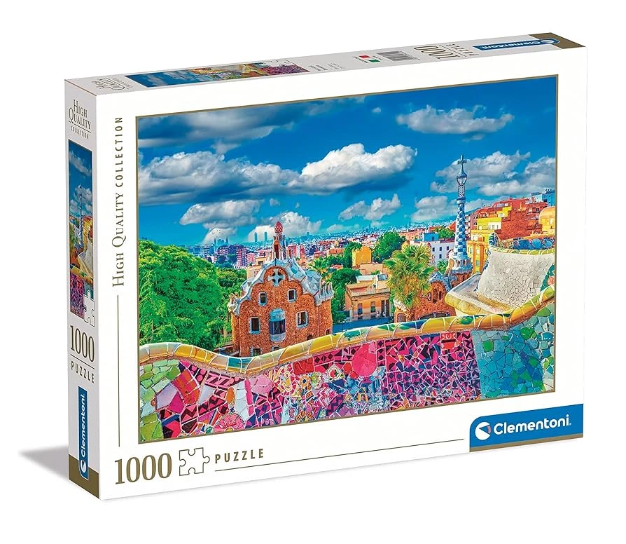Clementoni – “Park Güell, Barcelona” Puzzle – 1000 Pieces – Model 39744 – Made in Italy
