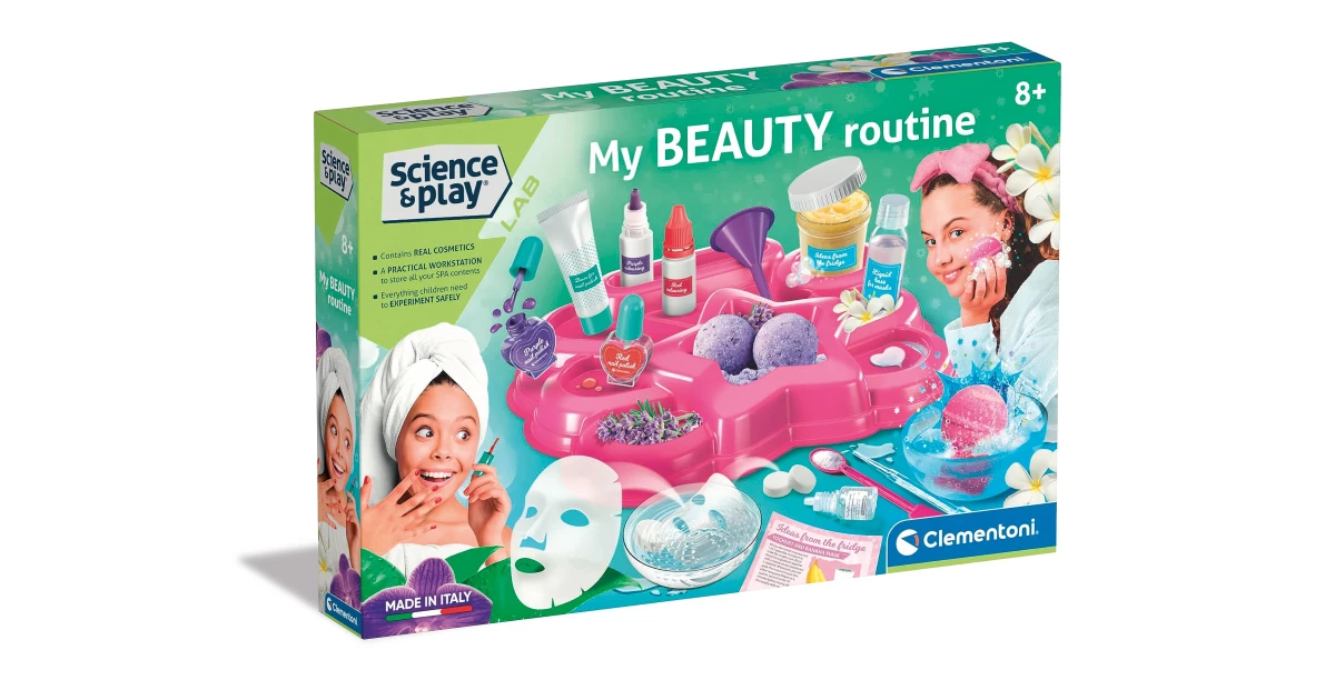 CLEMENTONI Méga Pack - Mon Laboratoire des Parfums + L'atelier des bougies - Loisirs créatifs - Jeu scientifique - Jeux - Jouets