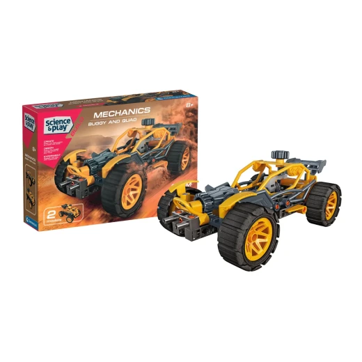 Clementoni – Mechanics Laboratory “Buggy &amp;amp; Quad” – Over 100 Components – Model 75077 – Made in Italy - Clementoni - Image 2