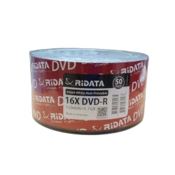 RIDATA DVD-R Disc 4.7GB/120 Min, 16X Speed Inkjet Printable Surface High-Quality Single DVD for Video &amp;amp;amp; Data Backup Made in Vietnam