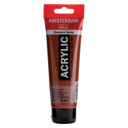 Amsterdam Acrylic Paint Oxide Brown, 120 ml Rich Opaque Acrylic Paint High Coverage Warm Brown Tone Standard Series For Canvas, Paper &amp; Wood
