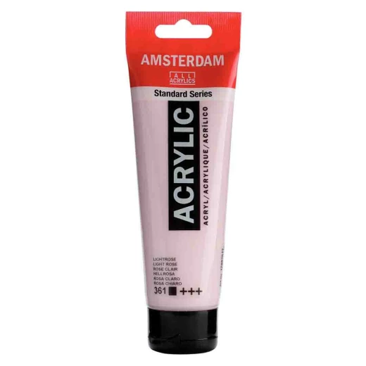 Amsterdam Acrylic Paint Light Rose, 120 ml Metallic Opaque Acrylic Paint for Canvas, Paper & Wood Shimmering Finish Part of Specialties Series Amsterdam Acrylic Paint Light Rose, 120 ml Metallic Opaque Acrylic Paint for Canvas, Paper & Wood Shimmering Finish Part of Specialties Series