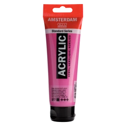 Amsterdam Acrylic Paint Permanent Red Violet Light, 120 ml Opaque Acrylic Paint with Rich Coverage Standard Series For Canvas, Paper &amp; Wood