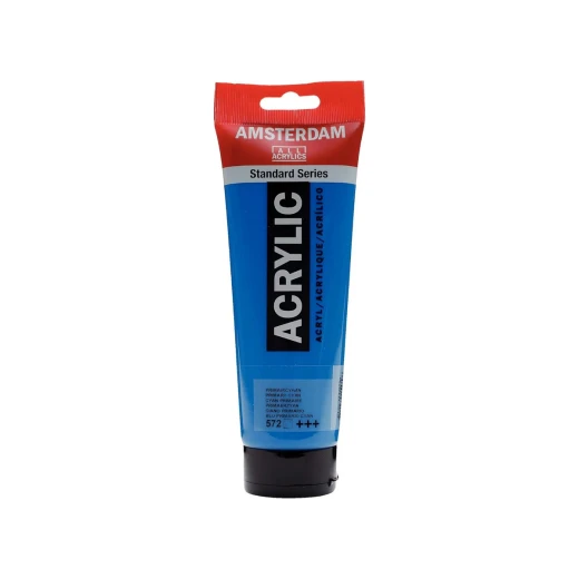 Amsterdam Acrylic Paint Primary Cyan, 120 ml Opaque Acrylic Paint with Strong Coverage Vibrant Color Standard Series For Canvas, Paper & Wood Amsterdam Acrylic Paint Primary Cyan, 120 ml Opaque Acrylic Paint with Strong Coverage Vibrant Color Standard Series For Canvas, Paper & Wood