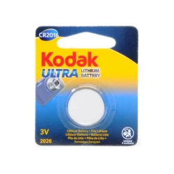 Kodak CR2016 Lithium Battery, 3V, 90mAh, for Electronic Devices