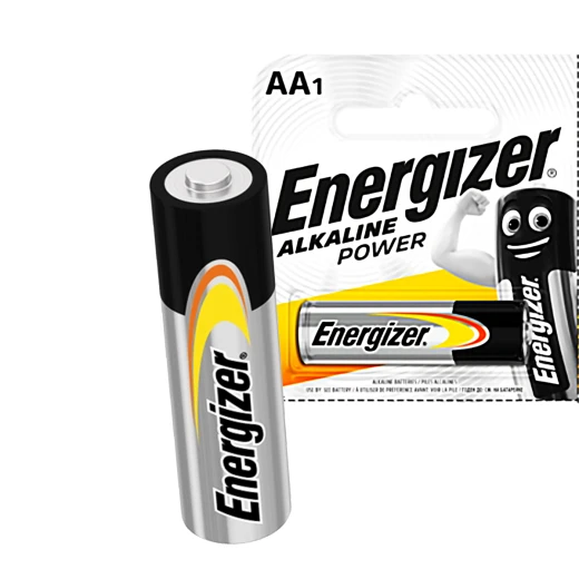 Energizer Power Alkaline AA Battery, 1.5V, Reliable Performance, Suitable for Everyday Devices Energizer Power Alkaline AA Battery, 1.5V, Reliable Performance, Suitable for Everyday Devices
