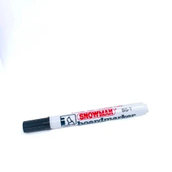 Snowman BG12T White Board Marker Chisel Black