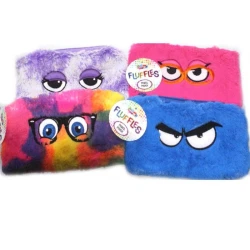 Inkology Fluffles II Pencil Pouch – Cute and Soft School Supplies for Kids