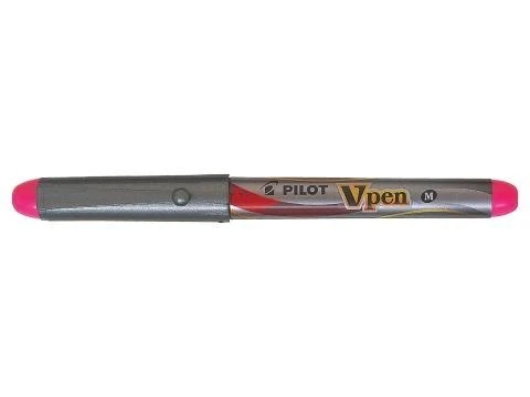 Pilot V-Pen Fountain Pen Pink Medium Nib - Smooth Writing