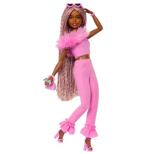 Barbie Deluxe Style Doll #4 in Pink Jumpsuit with Braided Hair, Fashion Doll for Kids Barbie Deluxe Style Doll #4 in Pink Jumpsuit with Braided Hair, Fashion Doll for Kids