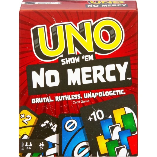 Mattel UNO Show 'em No Mercy Card Game - Family Fun
